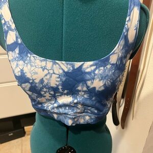 Lululemon Blue Tie-Dye Women's Top